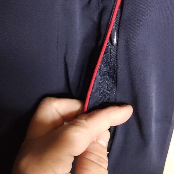 Antigua Desert Dry Navy Pants Red Piping 6 - Picture 7 of 11